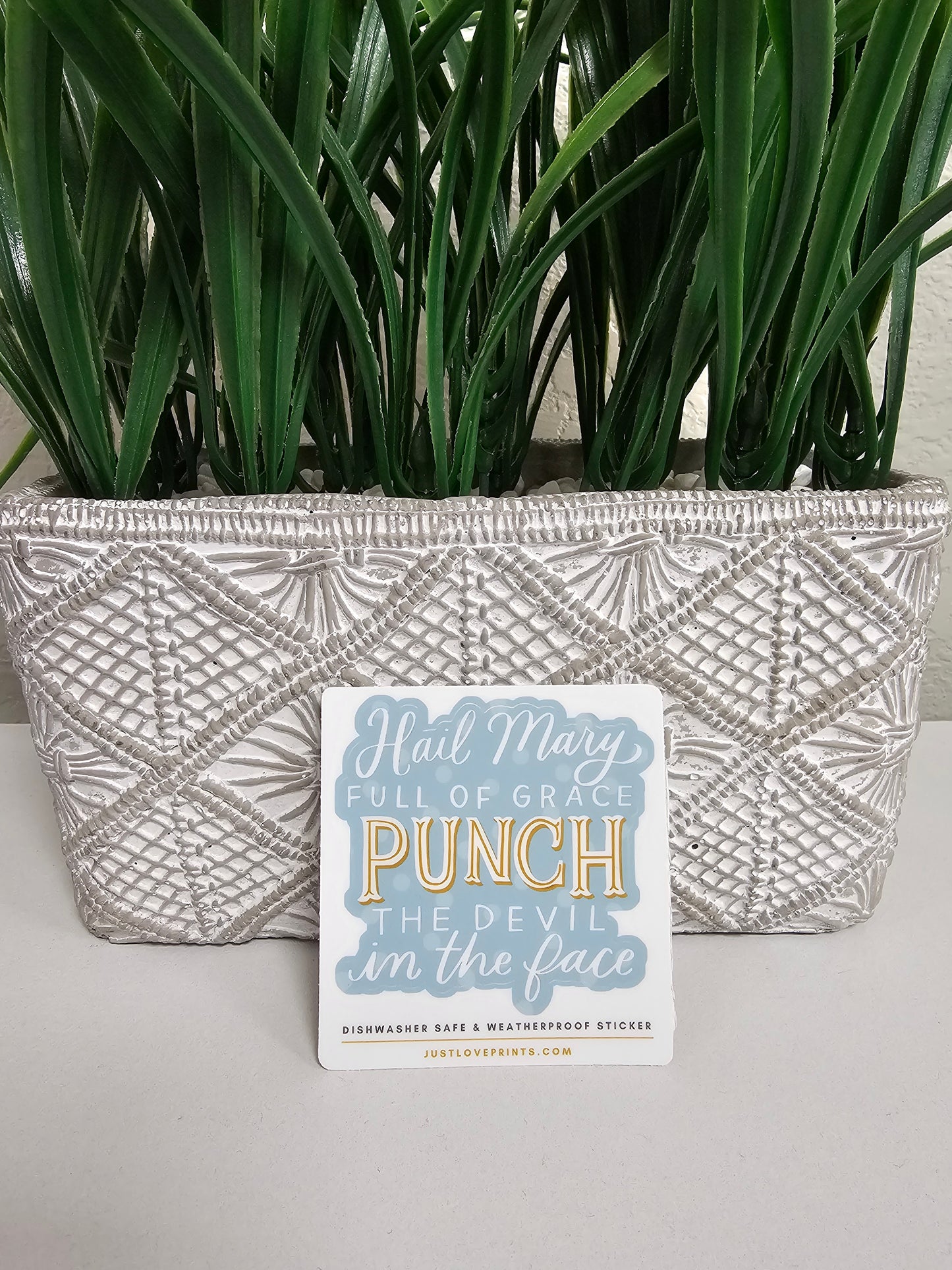 Hail Mary Full of Grace, Punch the Devil Sticker