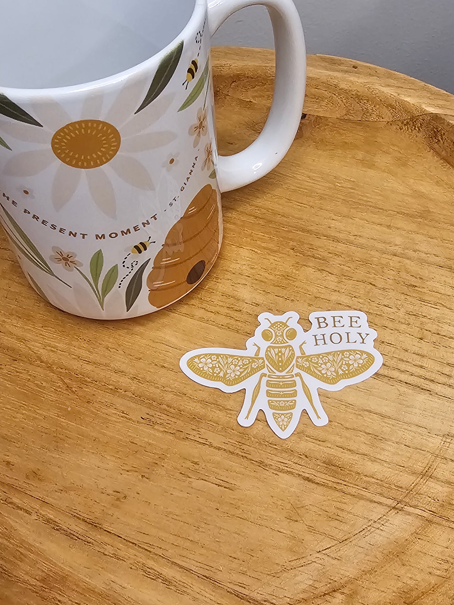 Bee Holy Vinyl Sticker