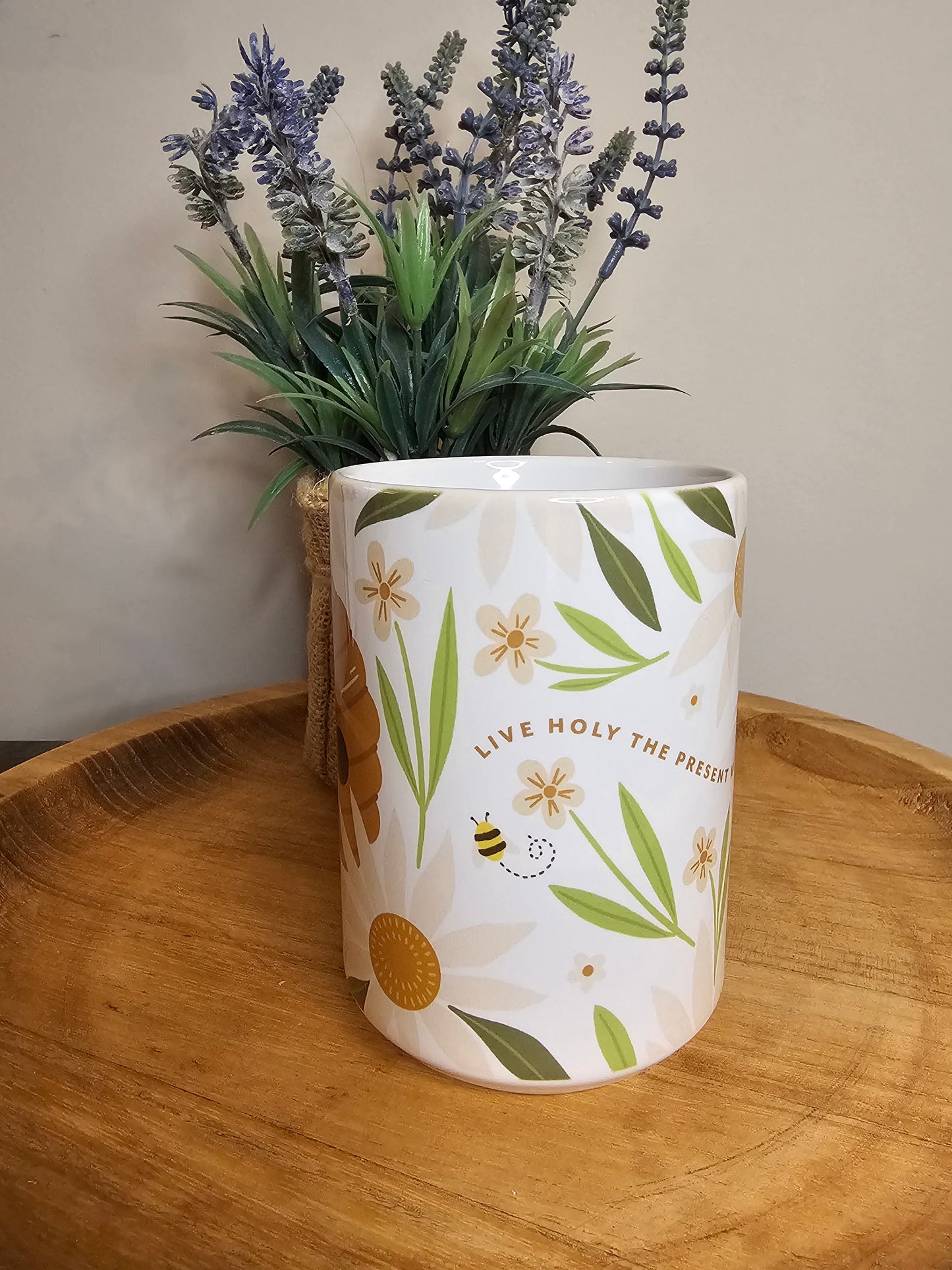Live Holy the Present Moment Mug