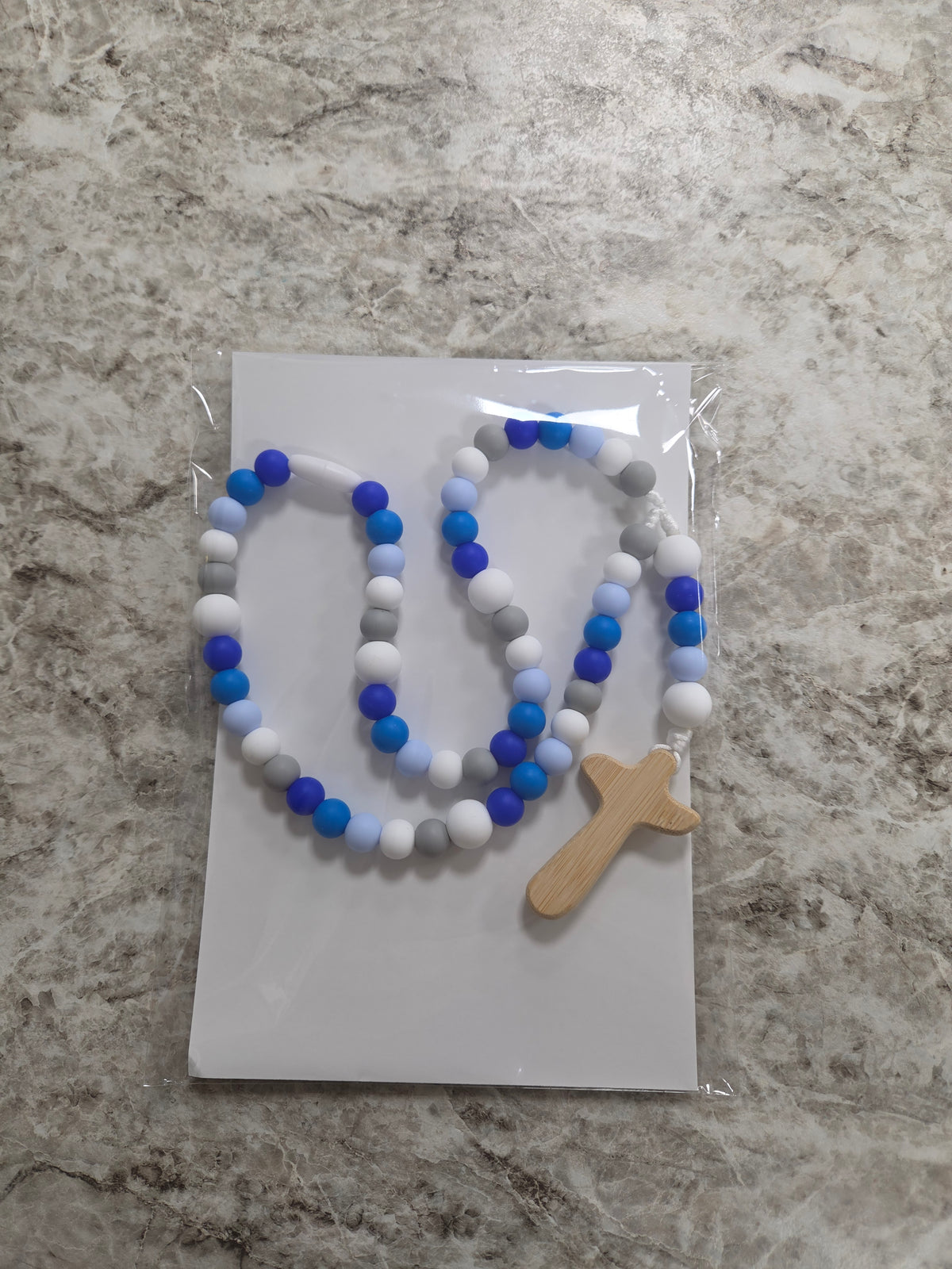 Baby Teething Rosary | Shades of Blue
