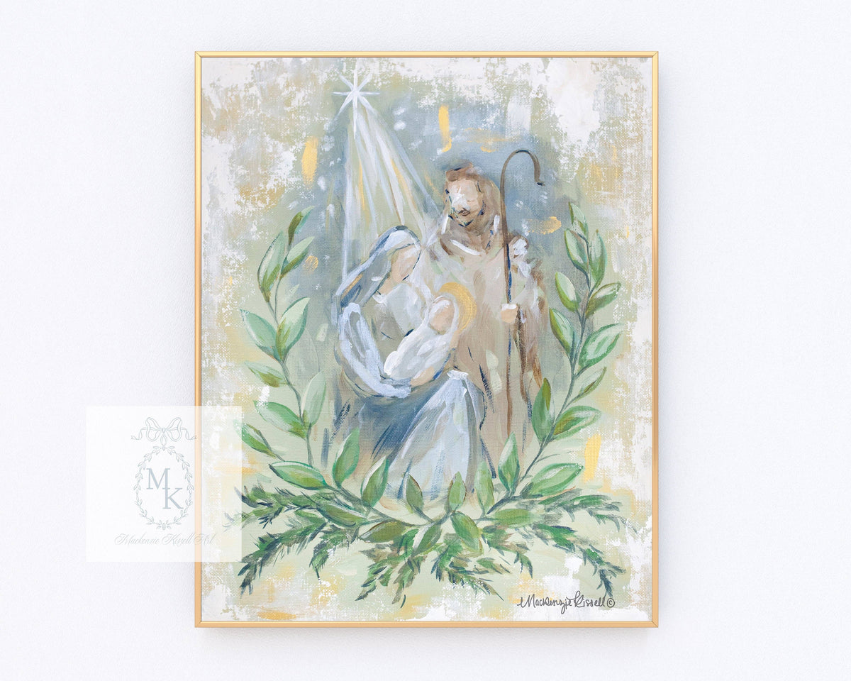 Modern Nativity Print