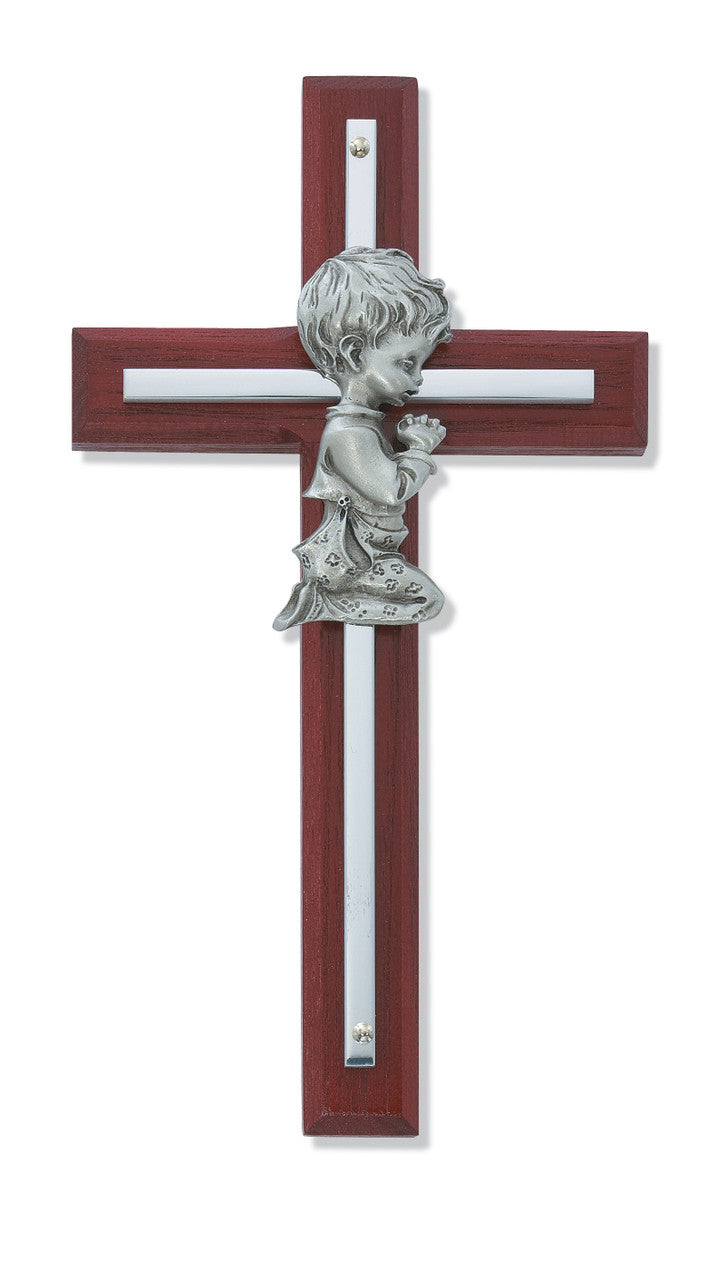 6" Cherry Wood Boy Cross