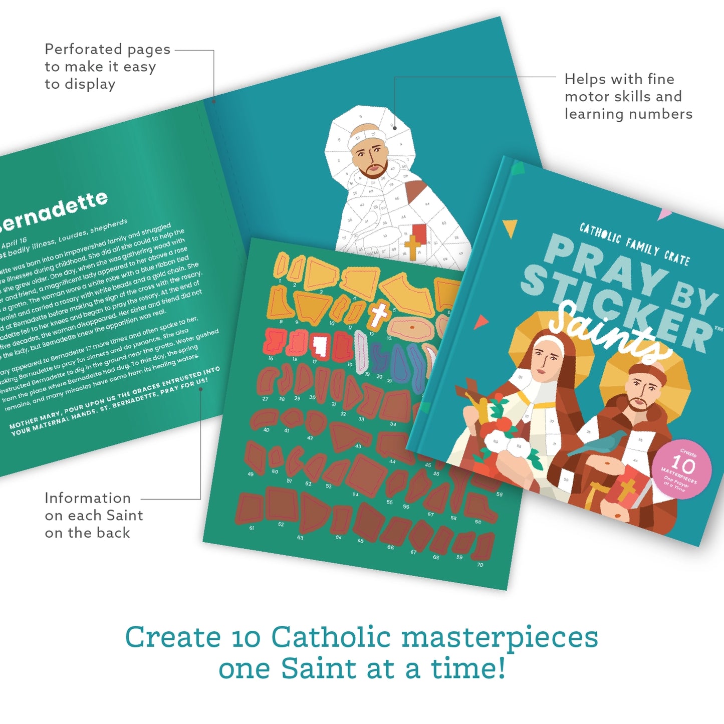 Pray By Sticker: Saints Sticker Book