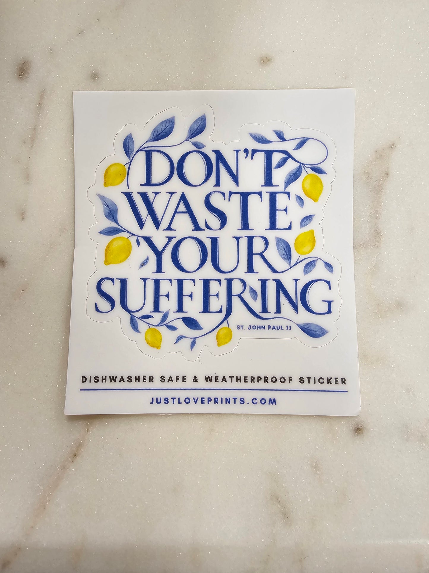 Don't Waste Your Suffering Sticker