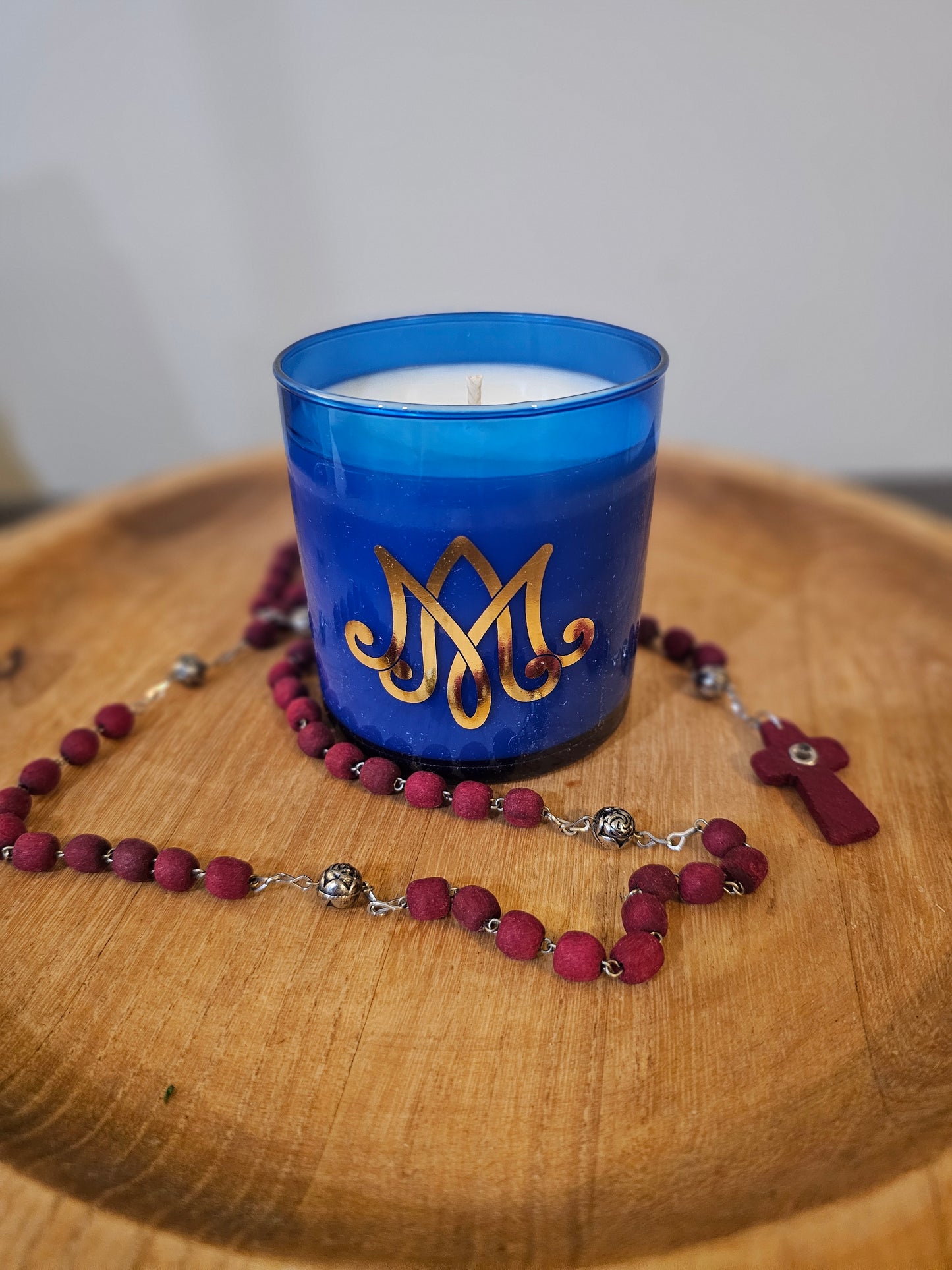 Auspice Maria Candle