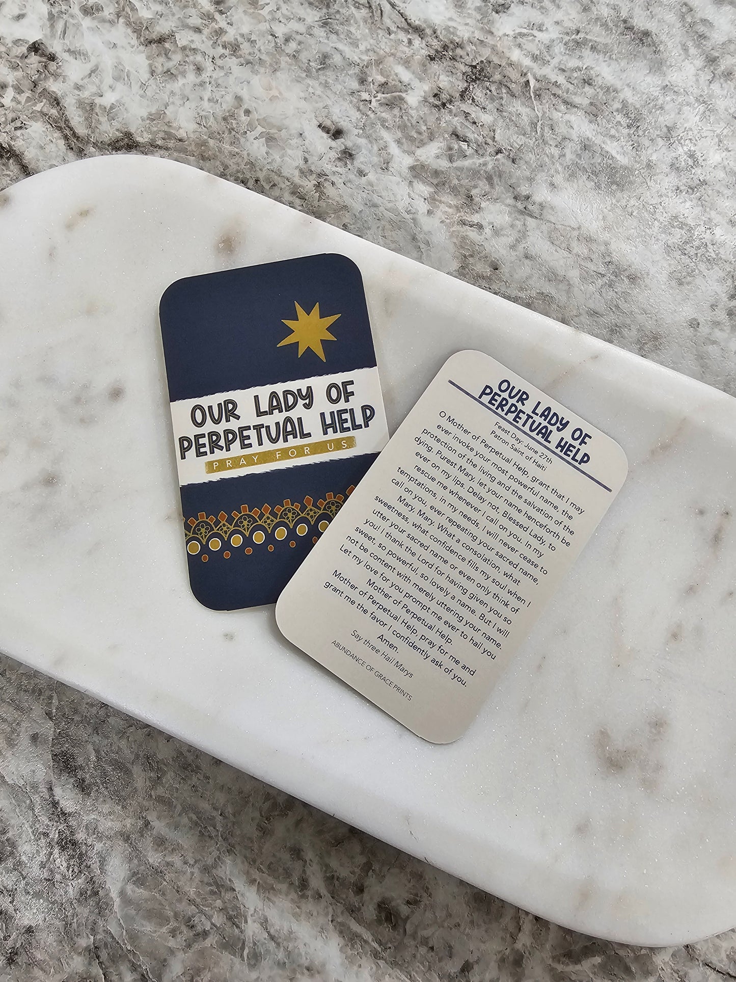 Our Lady of Perpetual Help Prayer Card