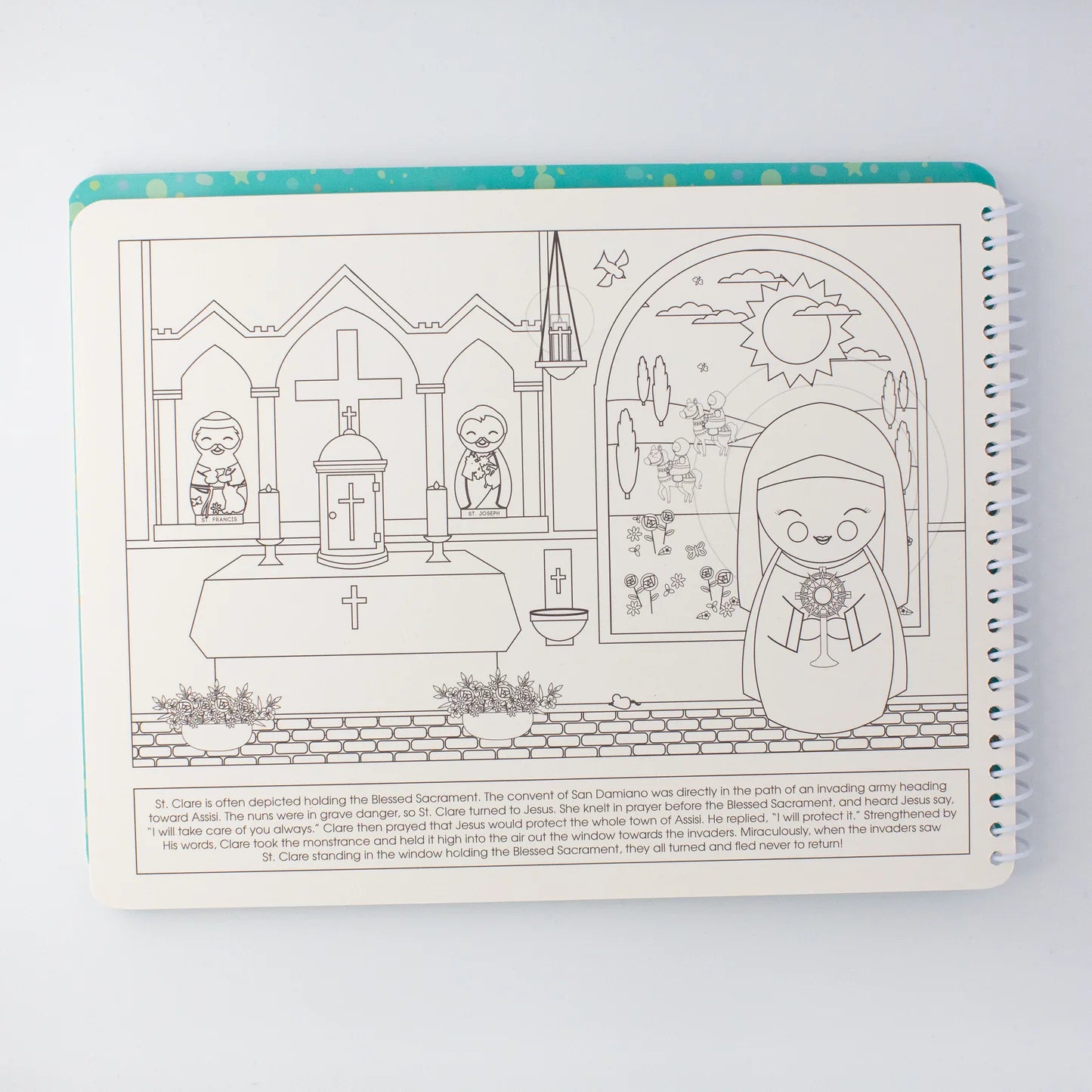 Saintly Scenes Book #3 - Reusable Sticker Scene and Coloring Book