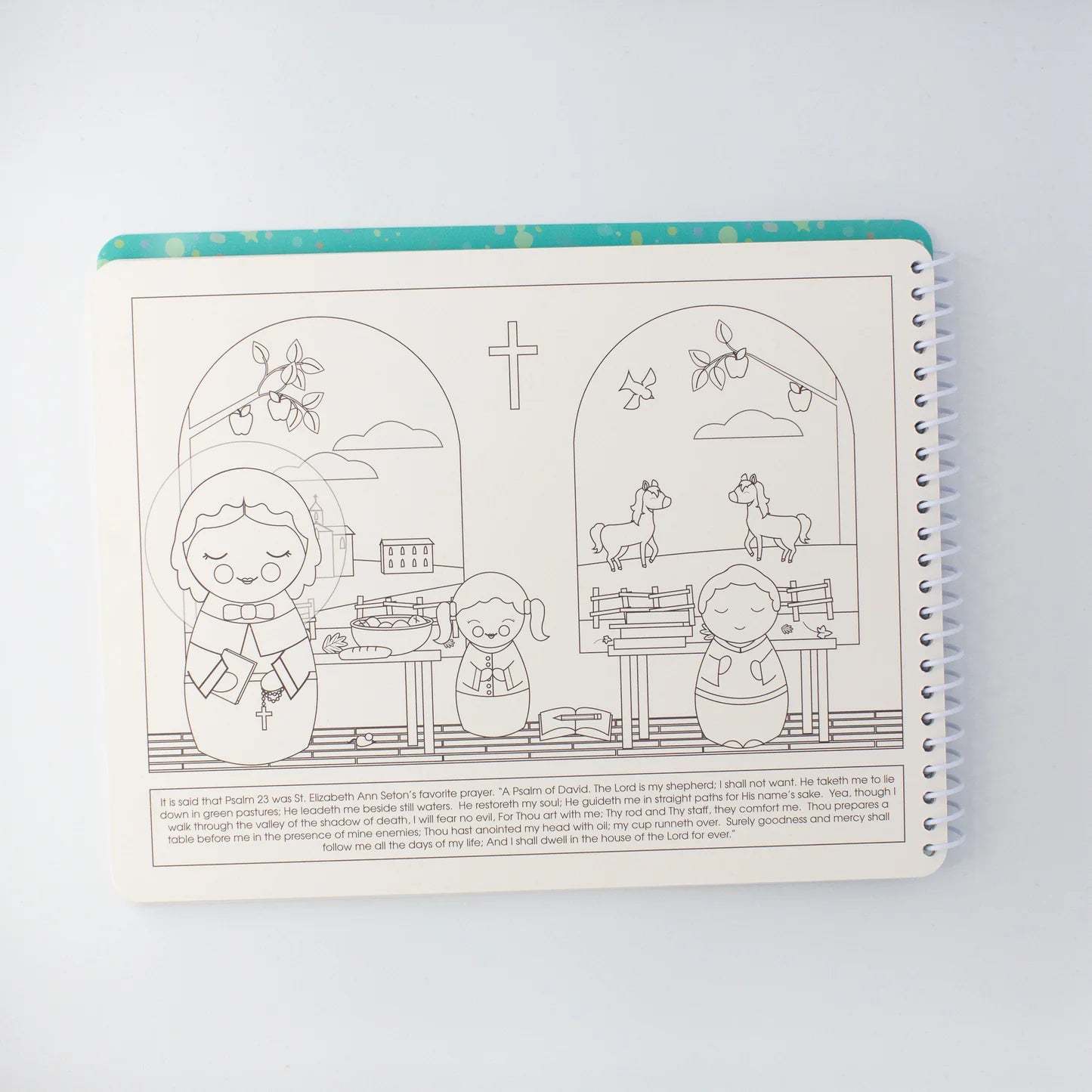 Saintly Scenes Book #4 - Reusable Sticker Scene and Coloring Book