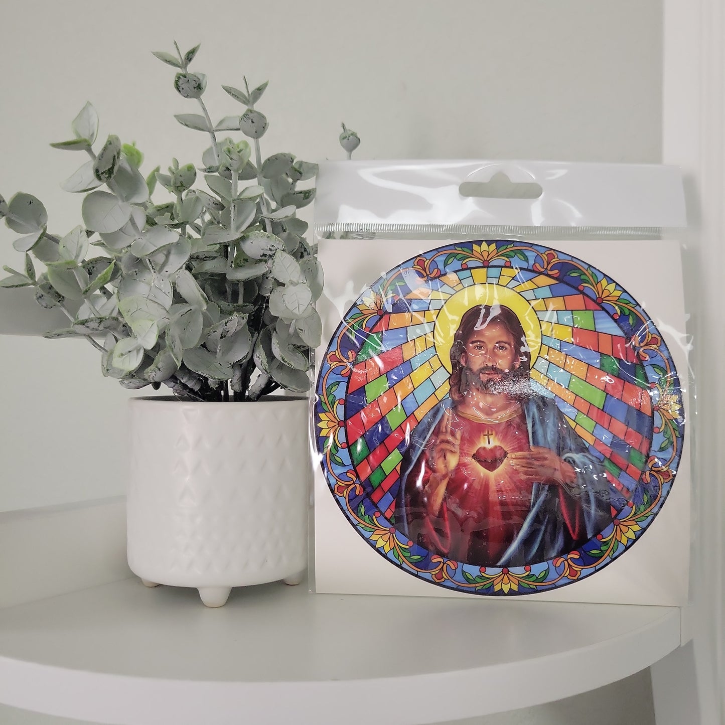 Sacred Heart of Jesus Window Cling
