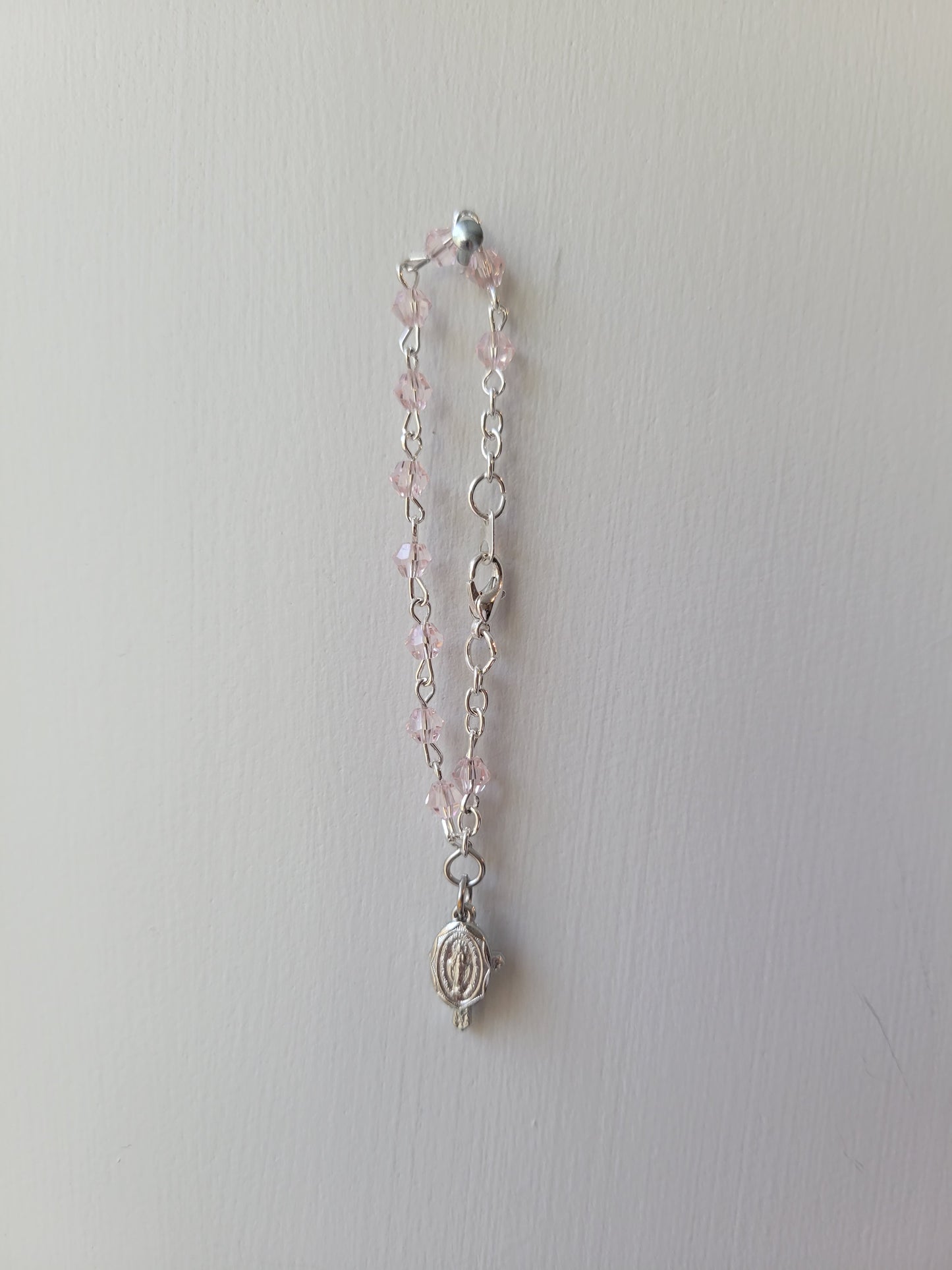 Rose Baptism Bracelet