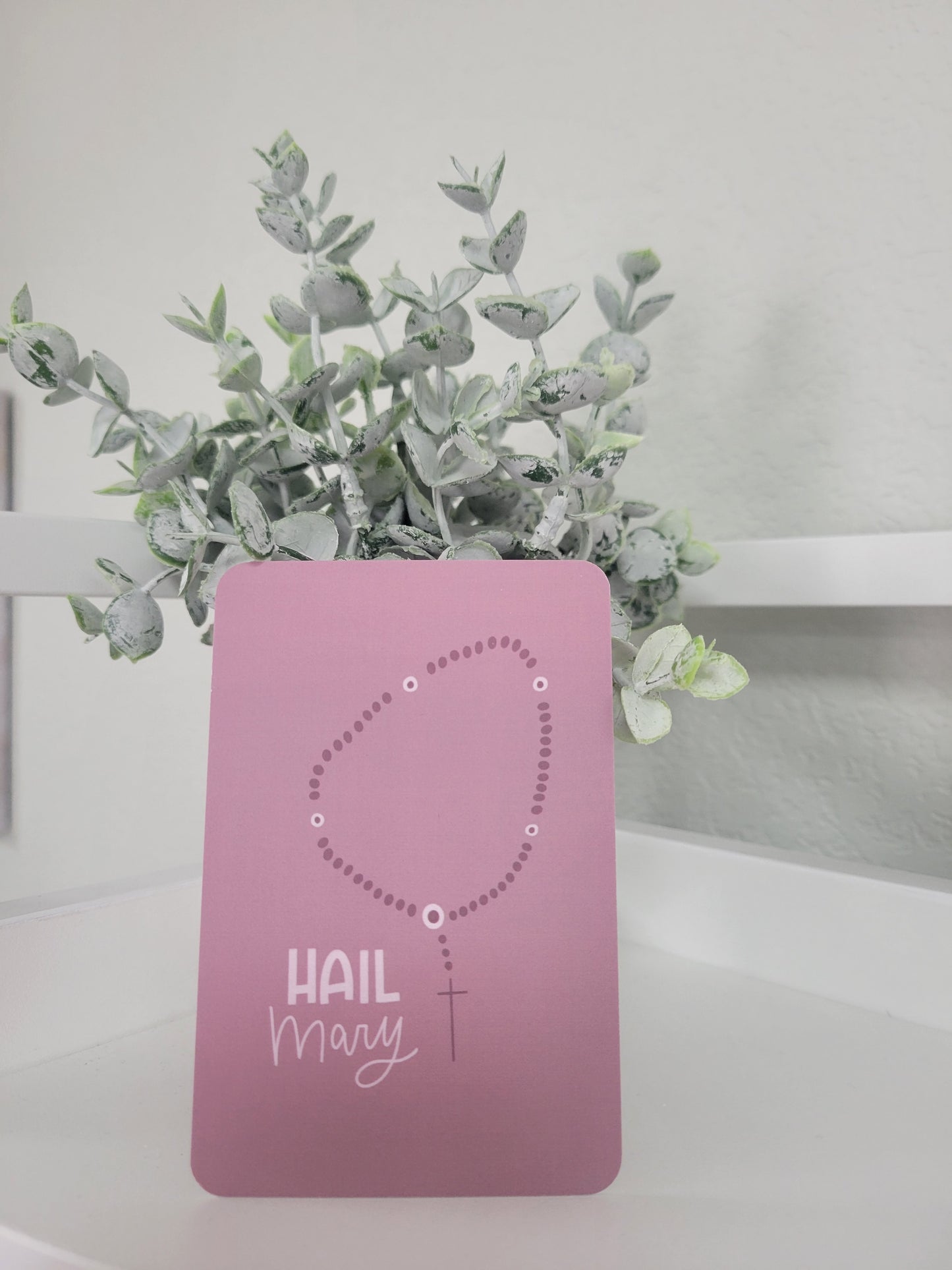 Hail Mary Prayer Card