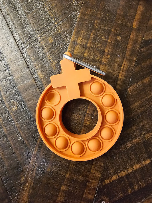 Terracotta Decade Rosary Pop-It Keychain