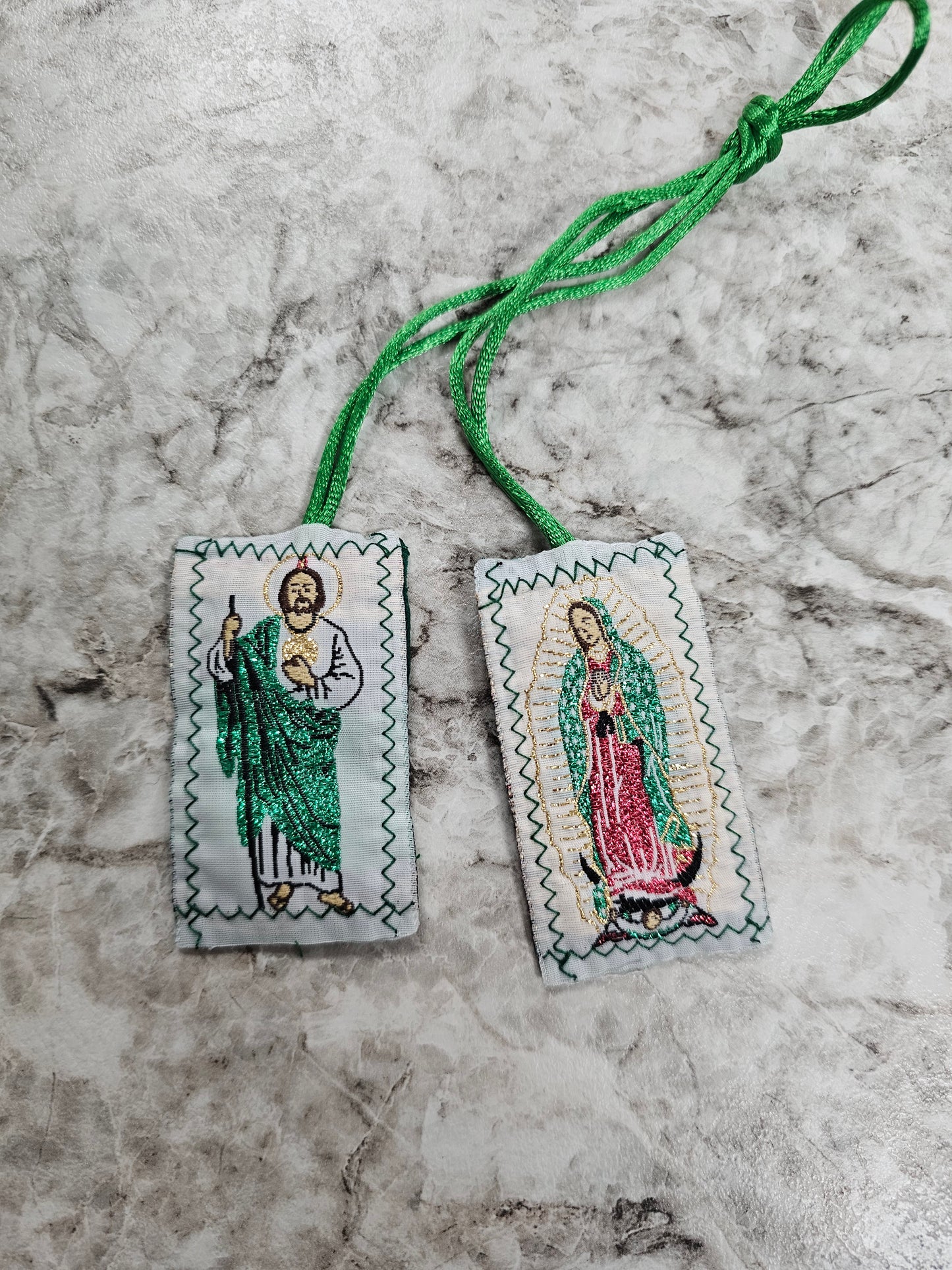 Our Lady of Guadalupe and St. Jude Green Scapular