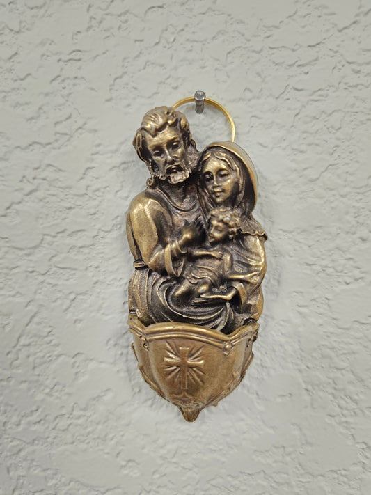 Italian Holy Family Holy Water Font