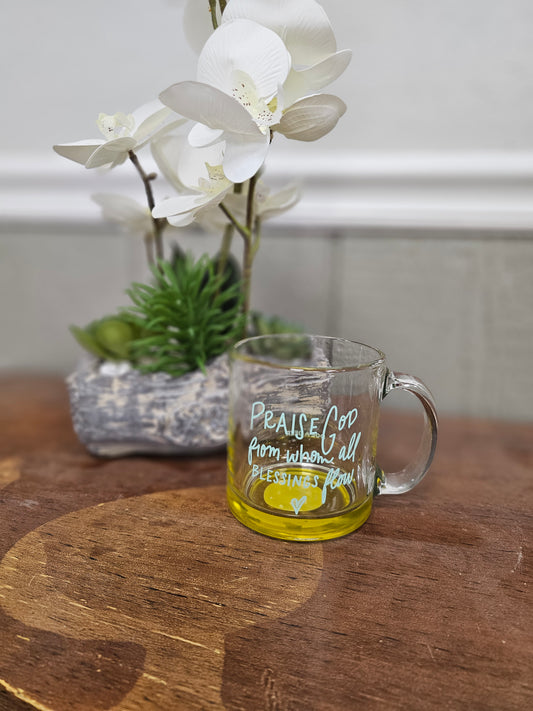 Praise God Glass Mug