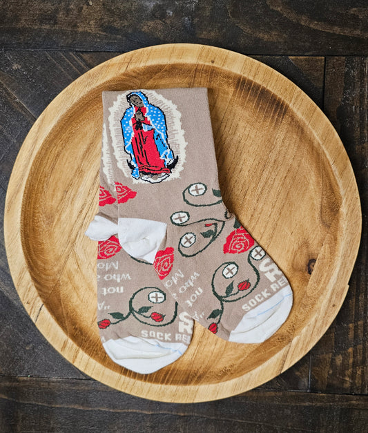 Our Lady of Guadalupe and the Eucharist Socks