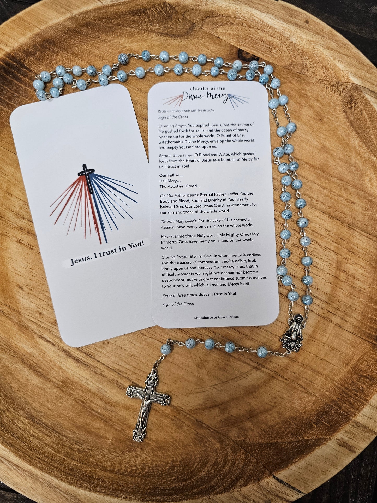 Divine Mercy Prayer Card