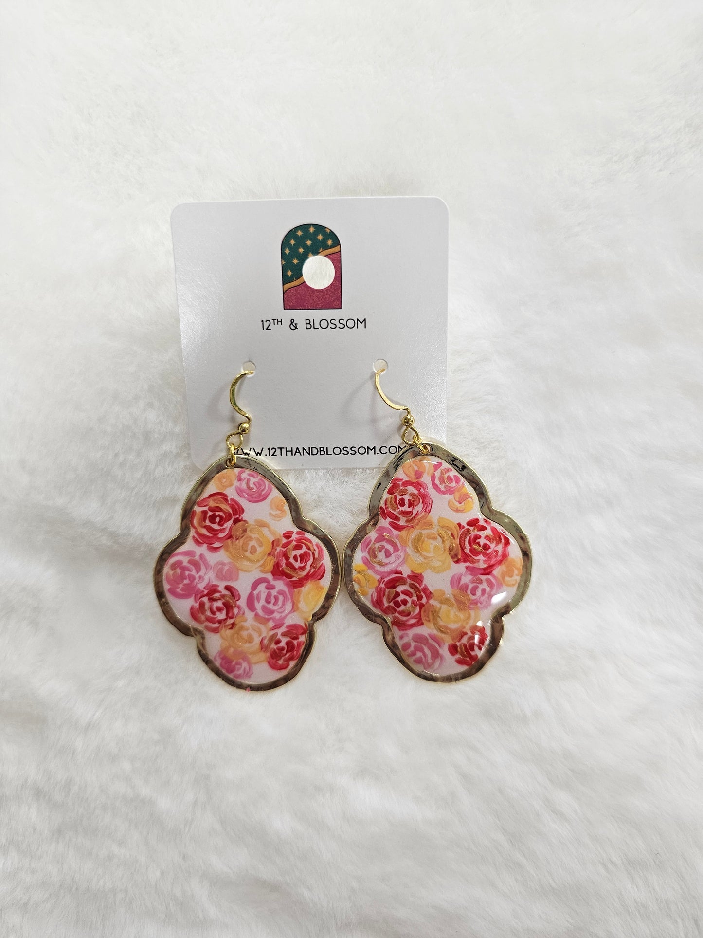 Madonna of the Roses Earrings