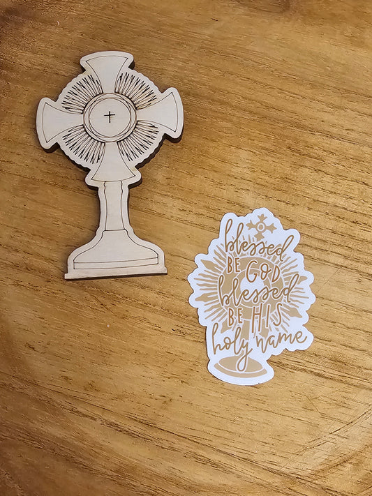 Blessed Be God Vinyl Sticker