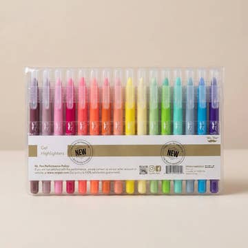 Bible Gel Highlighters 16 Pack Vibrant Colors