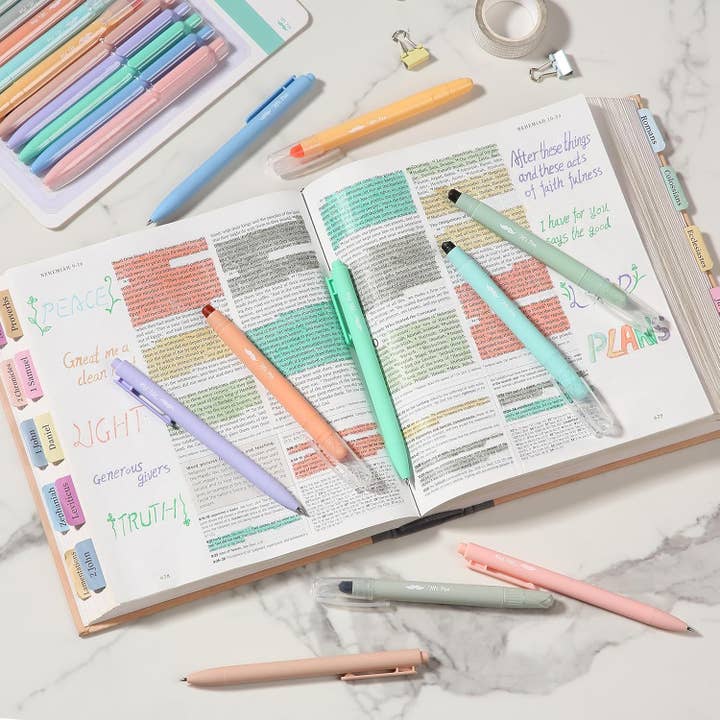 Pastel Bible Highlighters & Gel Pens