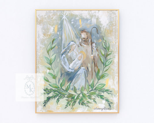 Modern Nativity Print