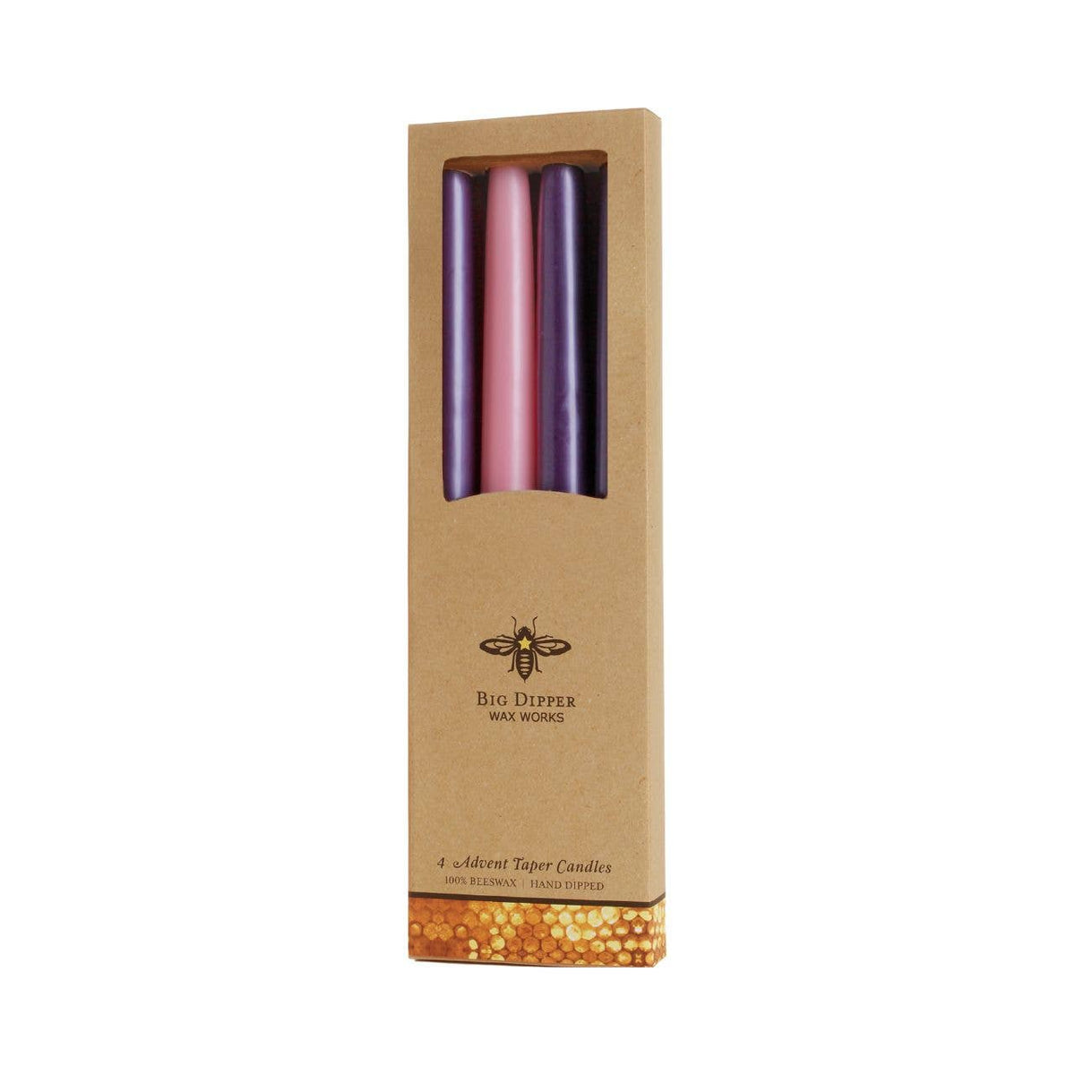 Advent Taper Candles | 100% Pure Beeswax