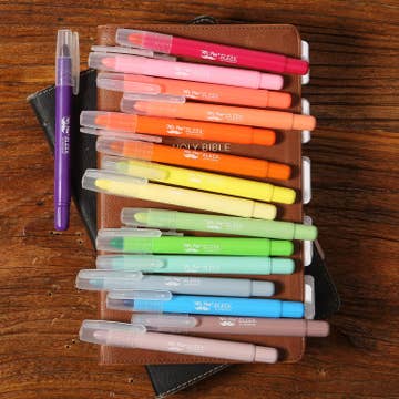 Bible Gel Highlighters 16 Pack Vibrant Colors