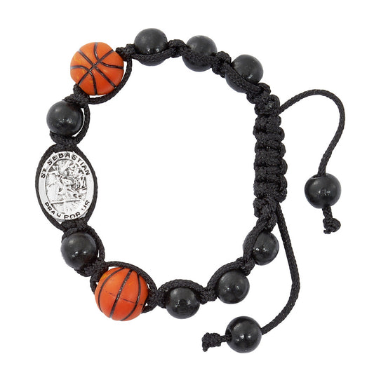 St. Sebastian Basketball Bracelet