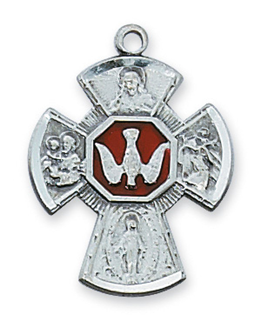 Enamel Four Way Cross