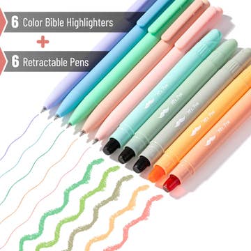 Pastel Bible Highlighters & Gel Pens