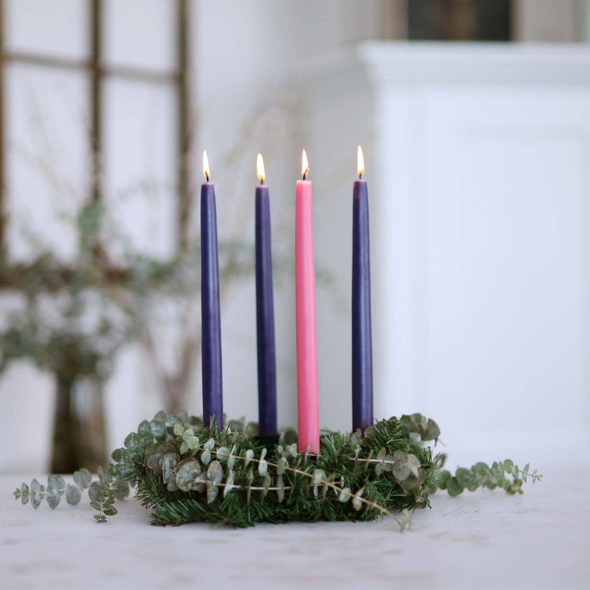 Advent Taper Candles | 100% Pure Beeswax