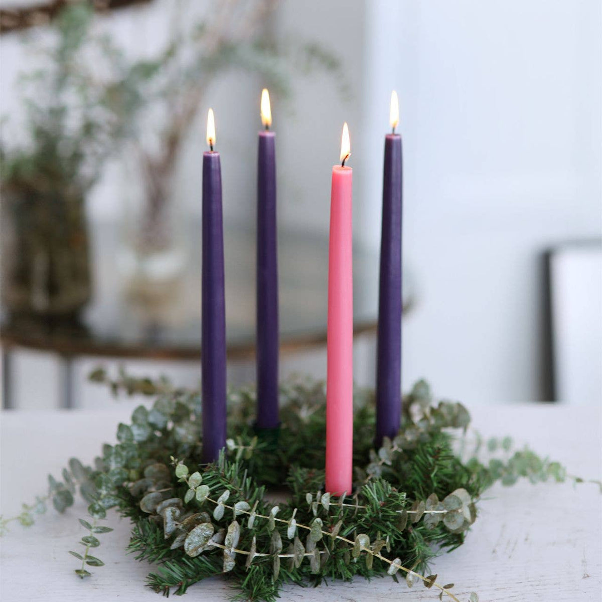 Advent Taper Candles | 100% Pure Beeswax