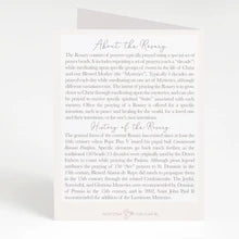 Rosary Card | Bouquet | Blue Hydrangeas