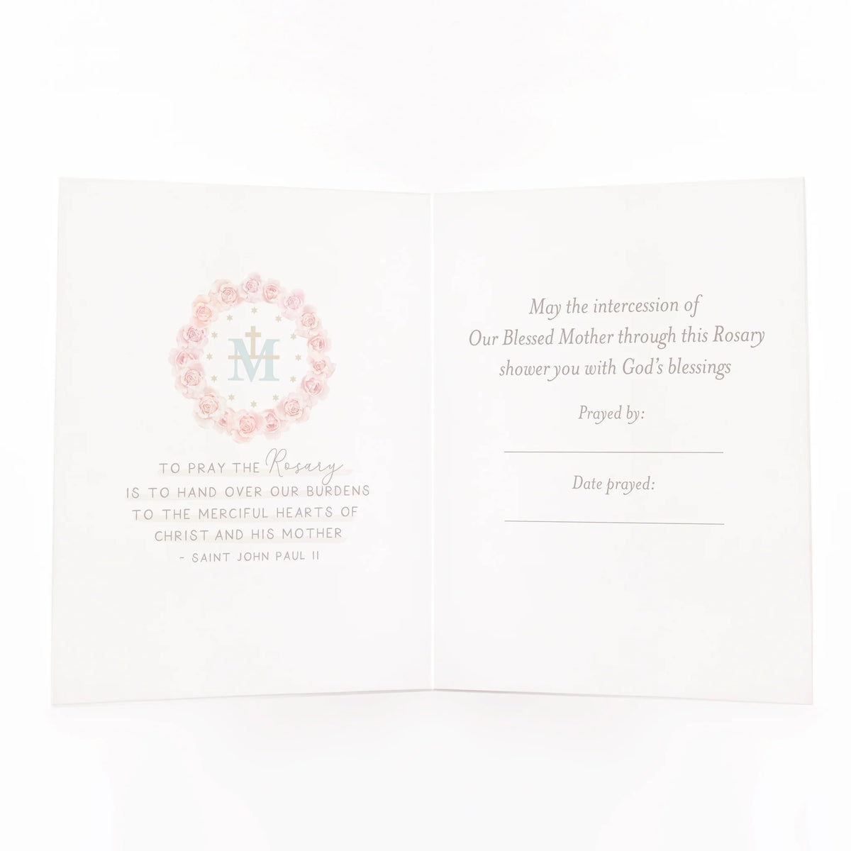 Rosary Card | Bouquet | Blue Hydrangeas