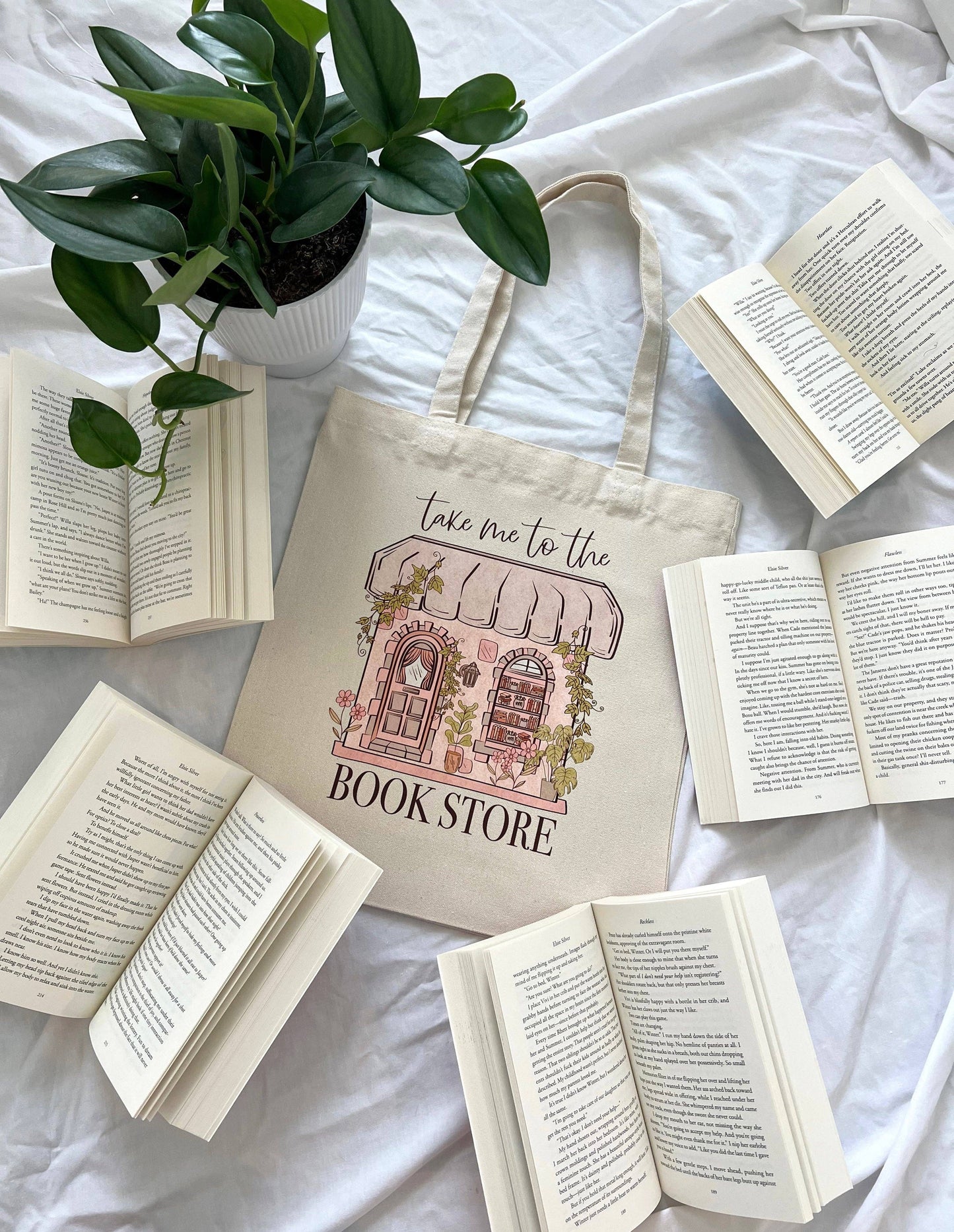 Take me to the Bookstore Tote Bag