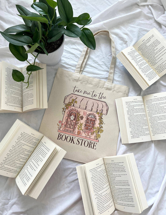 Take me to the Bookstore Tote Bag