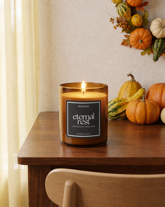 Eternal Rest | All Souls Day Catholic Candle | Hallowtide Collection