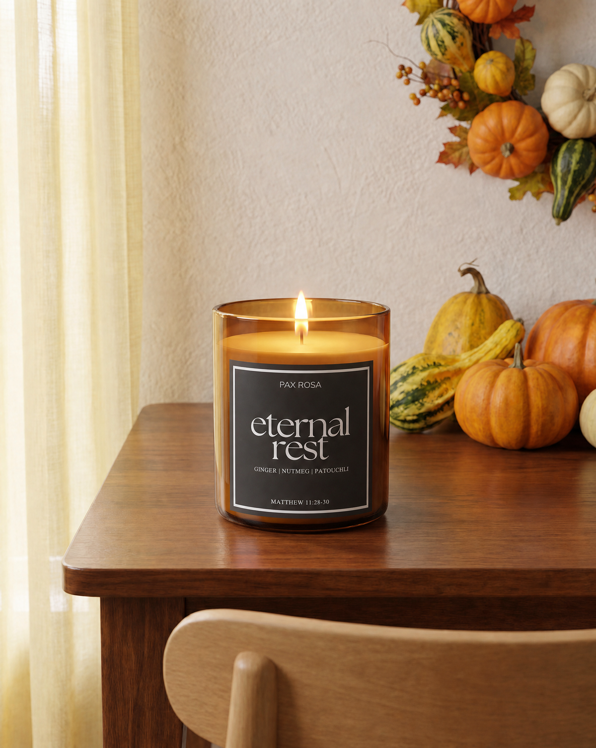 Eternal Rest | All Souls Day Catholic Candle | Hallowtide Collection