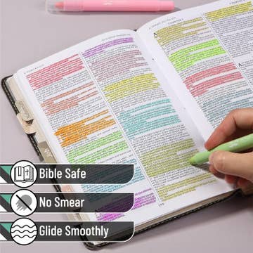 Bible Gel Highlighters 16 Pack Vibrant Colors