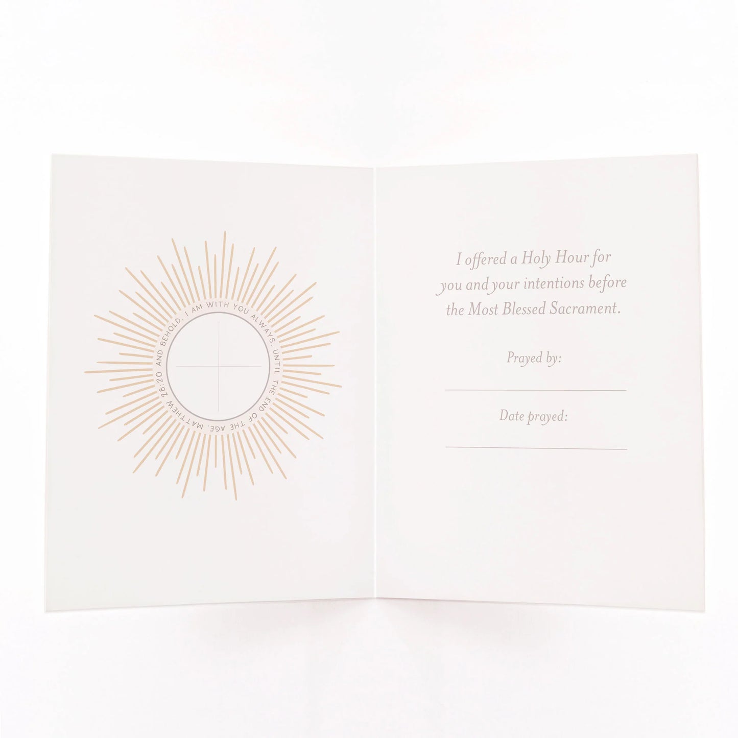 Holy Hour Card | Mint Green