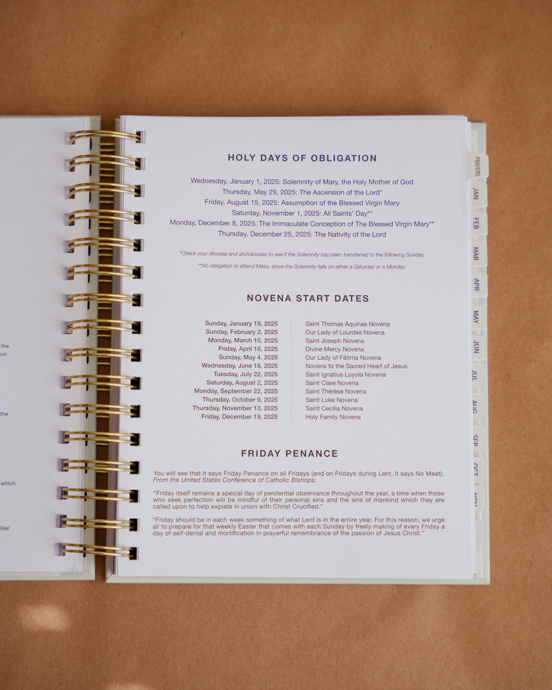 2025 Calendar Year Catholic Liturgical Planner // Mini Layout