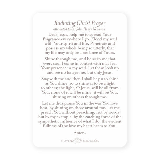 Radiating Christ Prayer Card