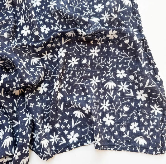 Mother Teresa Small Things Great Love Swaddle Blanket