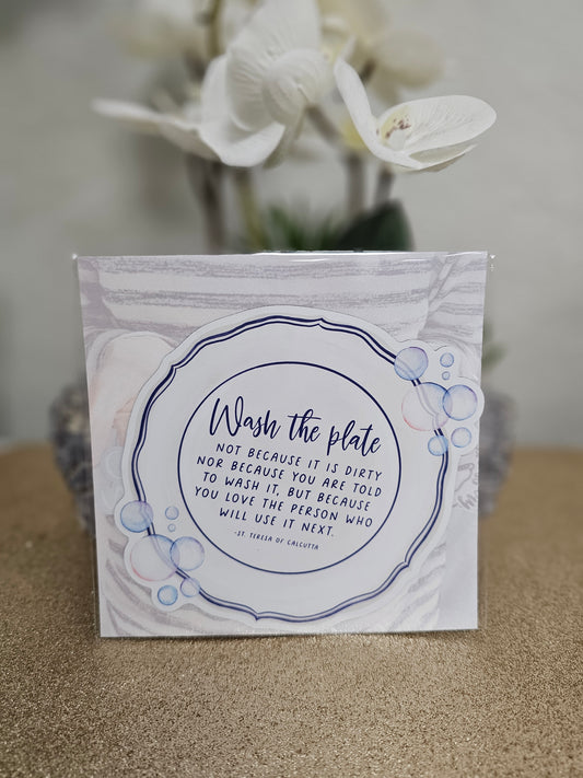 Wash the Plate St. Teresa of Calcutta Magnet