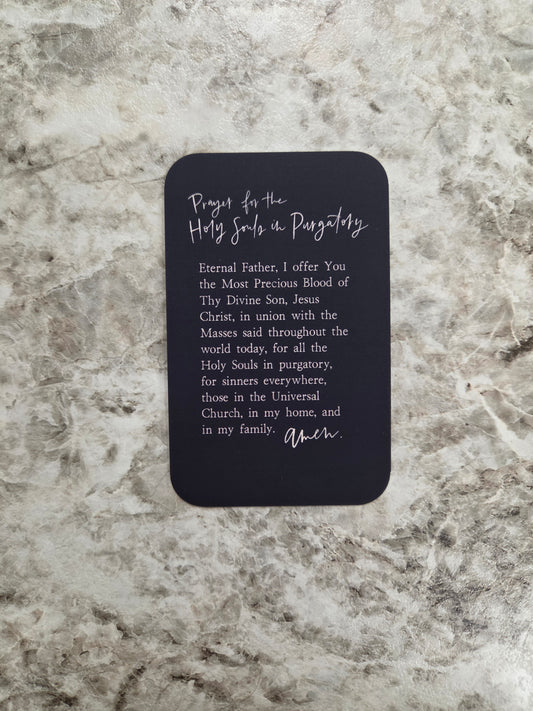 Prayer for the Holy Souls in Purgatory Prayer Card