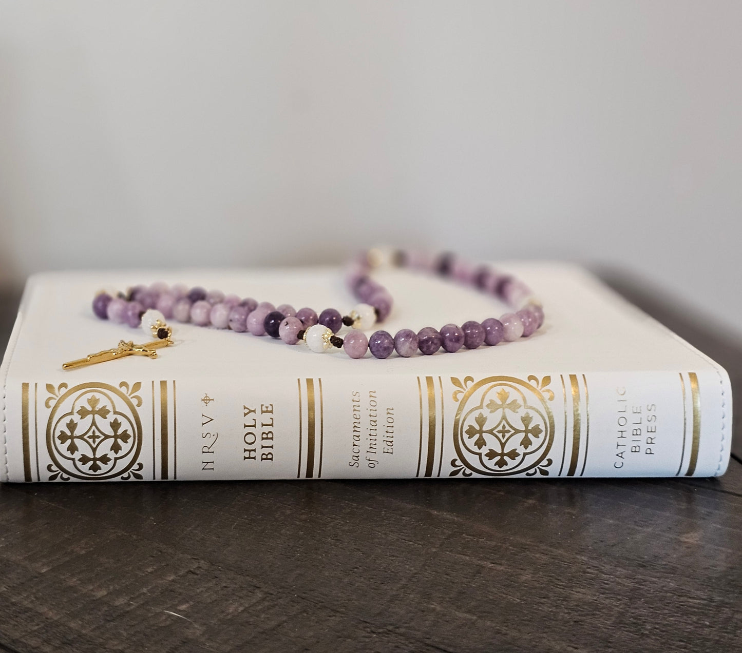 Sacraments of Initiation Catholic Bible - White