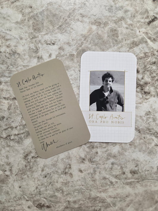 St. Carlo Acutis Holy Card