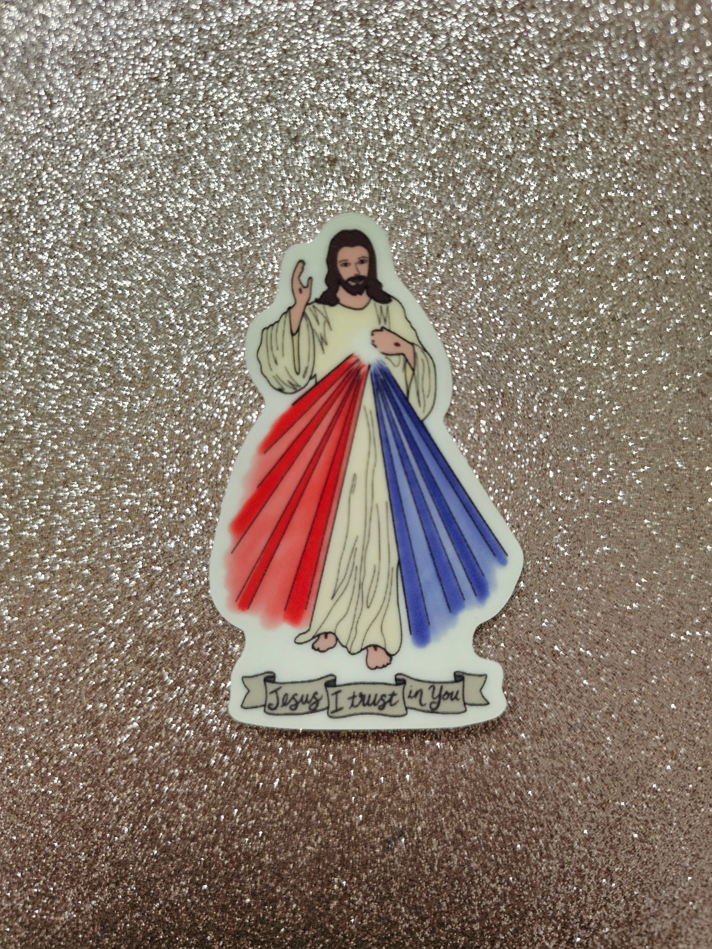 Divine Mercy Glow in the Dark Sticker