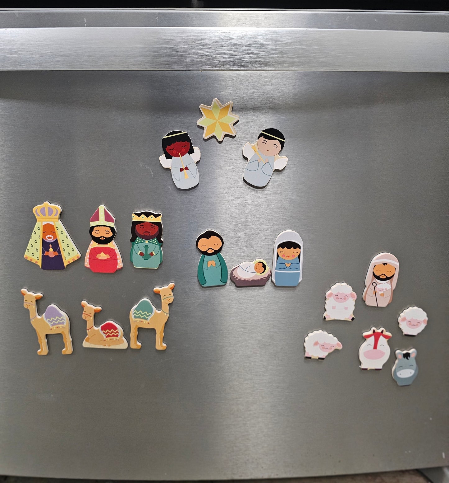 Christmas Nativity Wooden Magnet Set